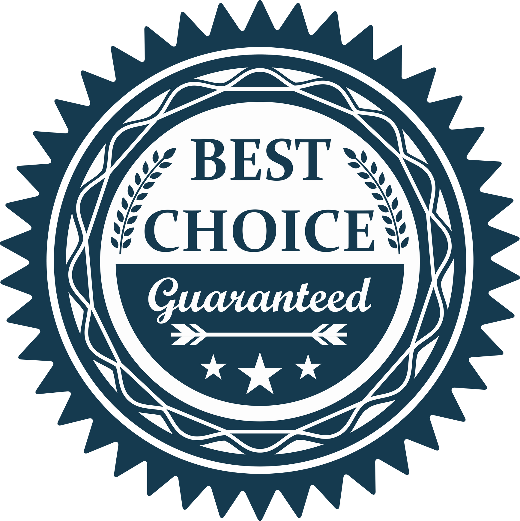 Best choice guaranteed badge